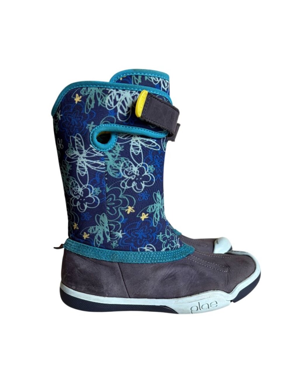 PLAE Thandi Rain Boots US 12 Daisy Blue Floral Print